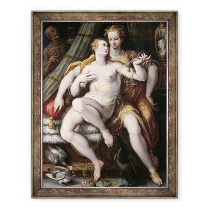 Tablou inramat - Jan van der Straet - Vanitate, Modestie si Modestie, 60 x 80 cm