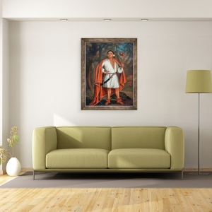 Tablou inramat - Jan Verelst - Etow Oh Koam, Regele Natiunilor Raului, 60 x 80 cm - Img 2