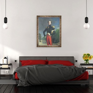 Tablou inramat - Jean Auguste Dominique Ingres - Ferdinand-Philippe 1810-42 Duce de Orleans in Parcul de la Saint-Cloud, 70 x 90 cm - Img 3