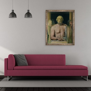 Tablou inramat - Jean Auguste Dominique Ingres - Homer, studiu pentru Apoteoza lui Homer, 50 x 60 cm - Img 2
