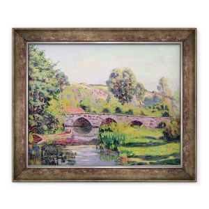 Tablou inramat - Jean Baptiste Armand Guillaumin - Podul de la Boigneville, 50 x 60 cm