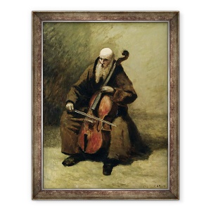 Tablou inramat - Jean Baptiste Camille Corot - Calugarul, 60 x 80 cm