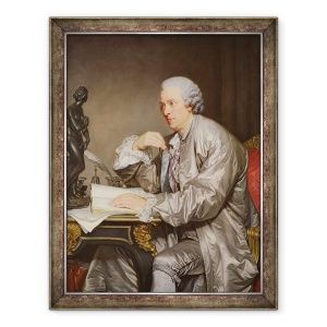 Tablou inramat - Jean Baptiste Greuze - Portretul lui Claude-Henri Watelet 1718-86 1763-65, 60 x 80 cm