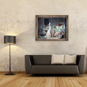 Tablou inramat - Jean Baptiste Mallet - Cupidon brodat, 60 x 80 cm - Img 2