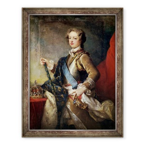 Tablou inramat - Jean-Baptiste van Loo - Ludovic al XV-lea 1710-74 in varsta de 15, 60 x 80 cm