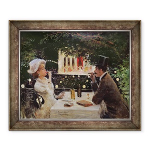Tablou inramat - Jean Beraud - Cina la Les Ambassadeurs, 50 x 60 cm