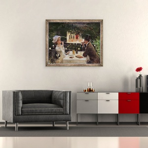 Tablou inramat - Jean Beraud - Cina la Les Ambassadeurs, 70 x 85 cm - Img 2