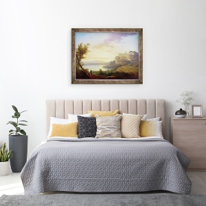 Tablou inramat - Jean-Francois Hue - Peisaj italian, 70 x 90 cm - Img 3