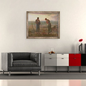 Tablou inramat - Jean-Francois Millet - Angelus, 50 x 60 cm - Img 2
