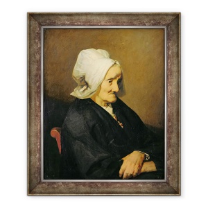 Tablou inramat - Jean-Francois Millet - Portretul Vaduvei Roumy, 70 x 85 cm