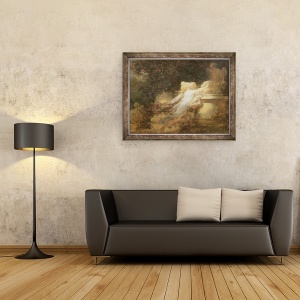 Tablou inramat - Jean-Honore Fragonard - Juramantul de a iubi, 70 x 90 cm - Img 2