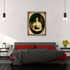 Tablou inramat - Jean Leon Gerome - Portret De Marianne Elisa Birch, 70 x 90 cm - Img 3