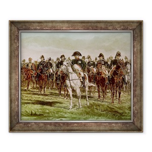 Tablou inramat - Jean-Louis Ernest Meissonier - Napoleon I 1769-1821 si Toiagul sau, 50 x 60 cm