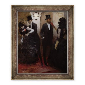 Tablou inramat - Jean Louis Forain - Coridoarele de la Opera, 50 x 60 cm