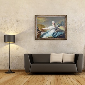 Tablou inramat - Jean-Marc Nattier - Adelaide de France, ca element al Air, 70 x 90 cm - Img 2