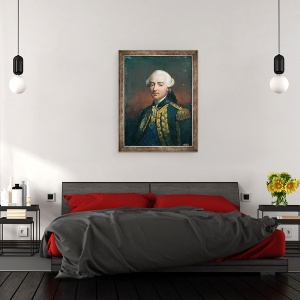 Tablou inramat - Jean Pierre Franque - Portretul lui Charles Henri 1729-94 Conte De Estaing, 70 x 90 cm - Img 3