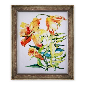 Tablou inramat - Joan Thewsey - Crini Portocaliu 1, 50 x 60 cm