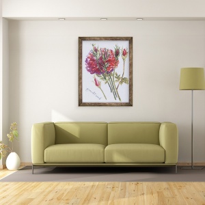 Tablou inramat - Joan Thewsey - Trandafiri rosii, 2005, 70 x 90 cm - Img 2