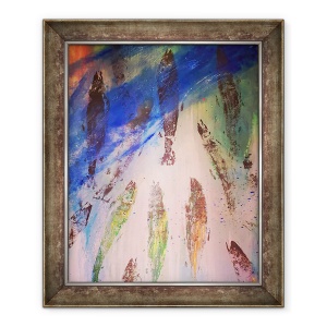 Tablou inramat - jocasta shakespeare - Salmon Run 1, 50 x 60 cm