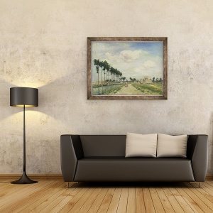 Tablou inramat - Johan-Barthold Jongkind - Calea de remorcare, 70 x 90 cm - Img 2