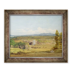 Tablou inramat - Johann Christoph Erhard - Vedere la Campagna Romana, 70 x 85 cm