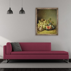 Tablou inramat - Johann Heinrich Wilhelm Tischbein - Fructe inca de viata, 70 x 85 cm - Img 2