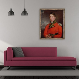 Tablou inramat - John Constable - Capitanul Richard Gubbins, 70 x 85 cm - Img 2