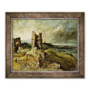 Tablou inramat - John Constable - Schita Castelului Hadleigh recto, 70 x 85 cm
