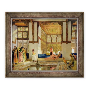 Tablou inramat - John Frederick Lewis - Receptia, 70 x 85 cm