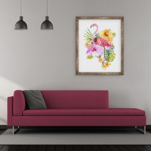 Tablou inramat - John Keeling - Colaj tropical, 50 x 60 cm - Img 2