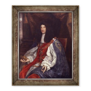 Tablou inramat - John Michael Wright - Portretul lui Carol al II-lea 1630-85 c.1660-65, 50 x 60 cm