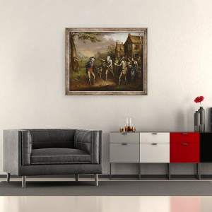 Tablou inramat - John Quidor - Rip Van Winkle, 70 x 85 cm - Img 2