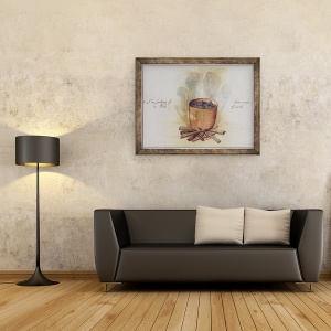 Tablou inramat - John White - Gatitul intr-o oala, 70 x 90 cm - Img 2