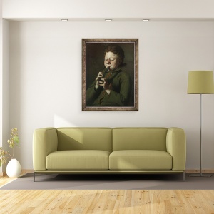 Tablou inramat - Joseph Decker - Geniul, 70 x 90 cm - Img 2