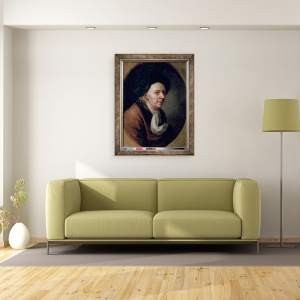 Tablou inramat - Joseph Friedrich August Darbes - Portretul Matematicianului Leonard Euler 1707-83, 60 x 80 cm - Img 2