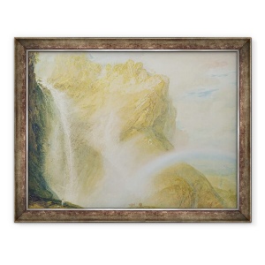 Tablou inramat - Joseph Mallord William Turner - Caderile Superioare ale Reichenbach, 60 x 80 cm