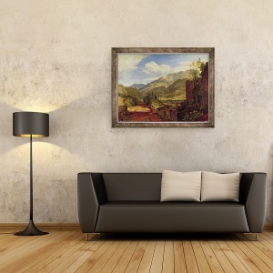 Tablou inramat - Joseph Mallord William Turner - Chateau de St. Michael, Bonneville, Savoy, 60 x 80 cm - Img 2
