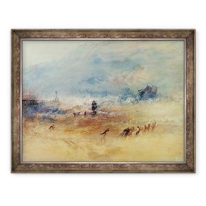 Tablou inramat - Joseph Mallord William Turner - Nisipurile Yarmouth, 70 x 90 cm