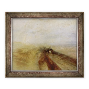 Tablou inramat - Joseph Mallord William Turner - Ploaie abur si viteza, Marea Cailor Ferate Western, 70 x 85 cm