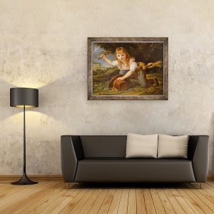 Tablou inramat - Joseph Mallord William Turner - Vila Salviati pe Arno, 60 x 80 cm - Img 2
