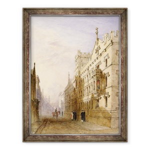 Tablou inramat - Joseph Murray Ince - Colegiul Exeter, Oxford, 60 x 80 cm