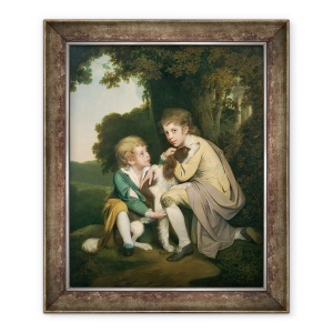 Tablou inramat - Joseph Wright of Derby - Thomas si Joseph Pickford in calitate de copii, 70 x 85 cm