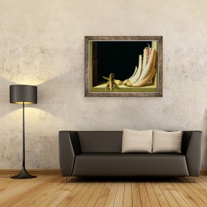 Tablou inramat - Juan Sanchez Cotan - Natura moarta cu un cardoon, 60 x 80 cm - Img 2