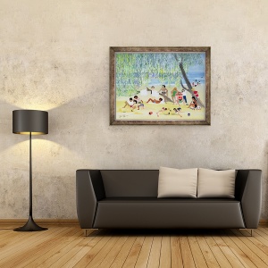 Tablou inramat - Judy Joel - Sub copac, sau un loc umbros, 60 x 80 cm - Img 2