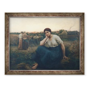 Tablou inramat - Jules Breton - Seara, 70 x 90 cm