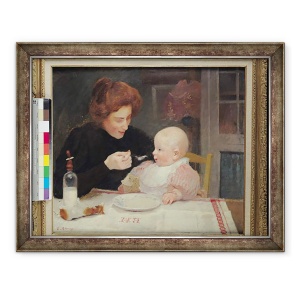 Tablou inramat - Jules Ernest Renoux - intarcare, 60 x 80 cm