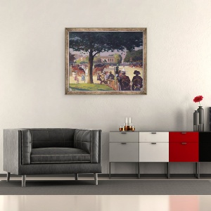 Tablou inramat - Jules Ernest Renoux - Trandafirul Palatului, 50 x 60 cm - Img 2