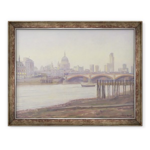 Tablou decorativ înramat Bankside Dusk 60x80 cm pentru living