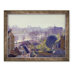 Tablou inramat - Julian Barrow - Chelsea Embankment din Gradina Fizica, 60 x 80 cm