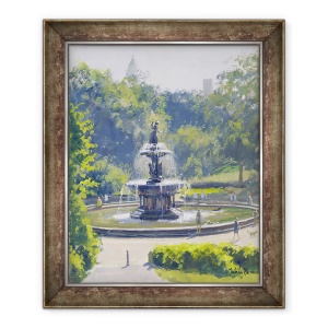 Tablou inramat - Julian Barrow - Fantana Bethesda, Parcul Central, 70 x 85 cm